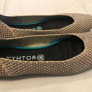 Rothy’s “The Square” in Multi Metallic